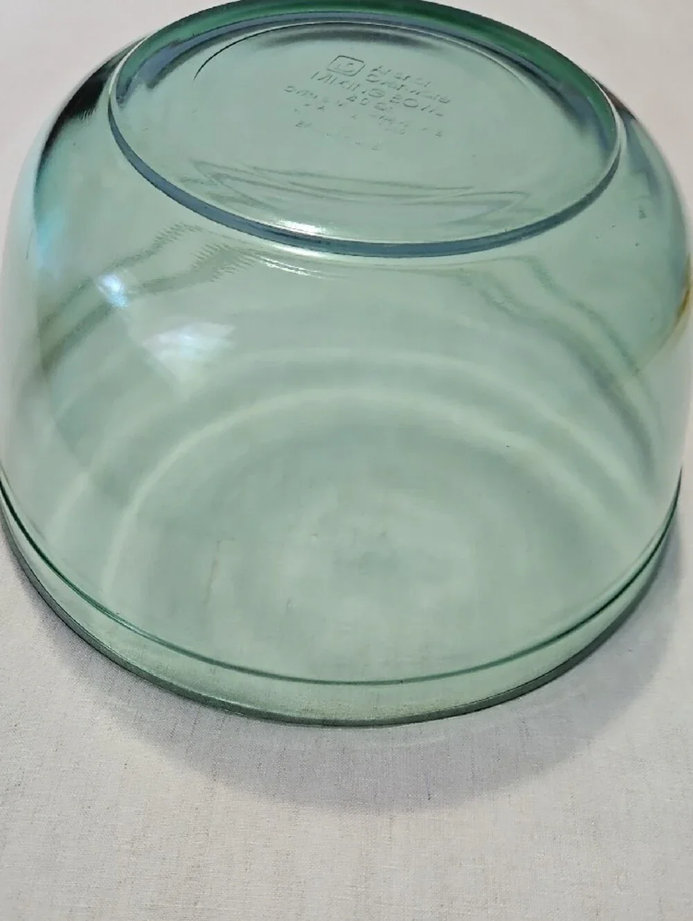 Vintage Rare Collectible Anchor Hocking Green Color Ovenware 4 Qt Mixing Bowl